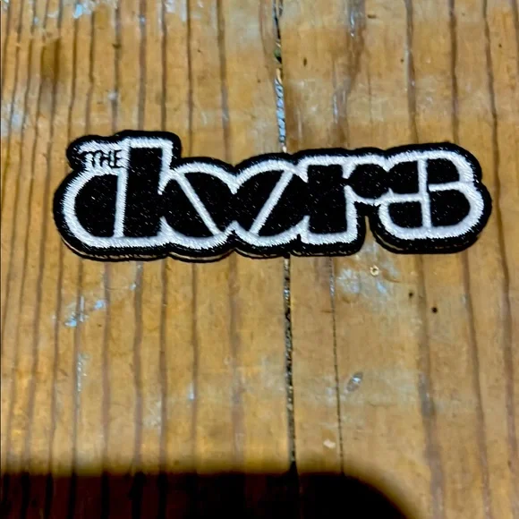 The Doors - Black and White Patch Embroidered Patch/Crest. NWOT. Iron-on. Small - Picture 1 of 2